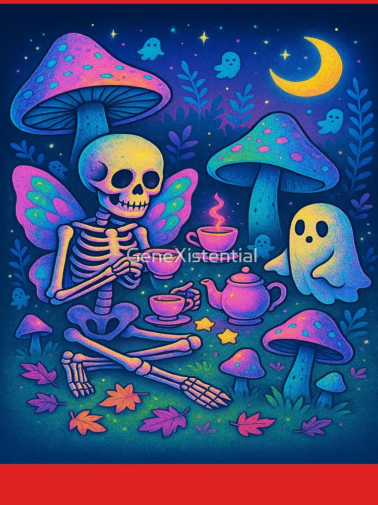 Spooky Grove: Skeleton Moth Tea Party Classic T-Shirt