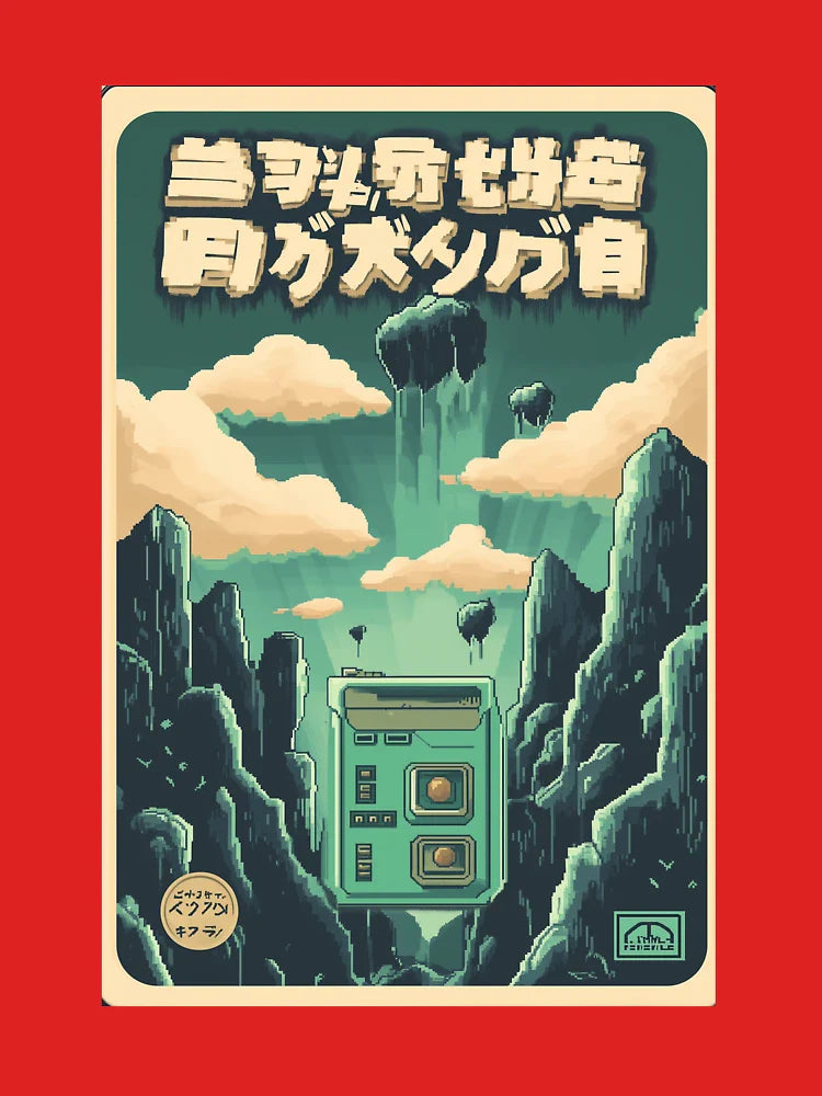 Vintage 1980s Platformer Japanese Video Game Box Art 13 Classic T-Shirt