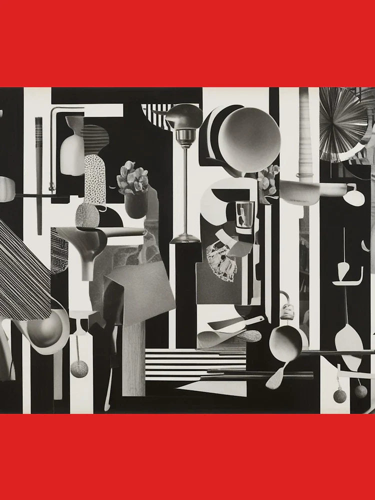 Dada inspired black and white artwork collage Classic T-Shirt