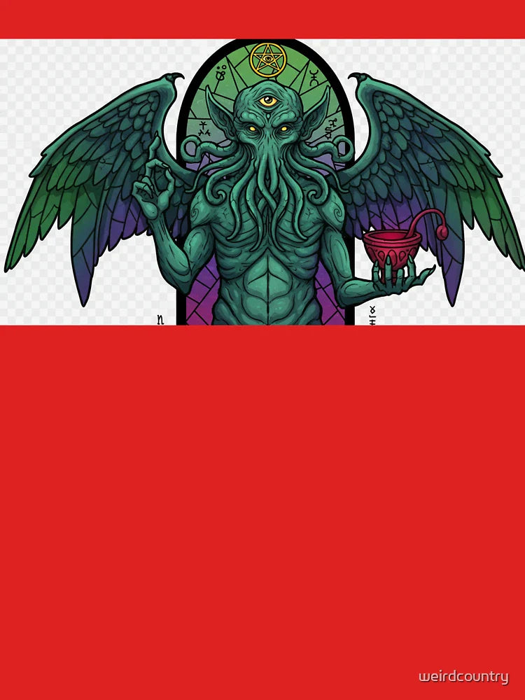 Cthulhu Church Stained Glass Cosmic Horror Funny Monster T-Shirt Classic T-Shirt