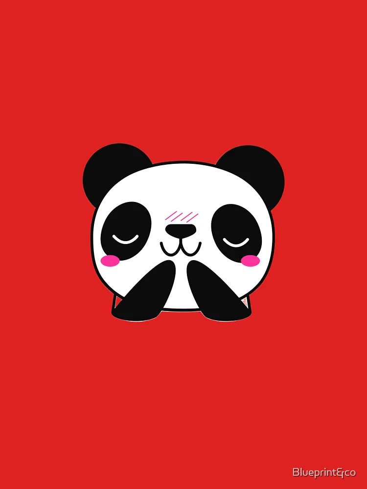 Cute Kawaii Panda Face Classic T-Shirt
