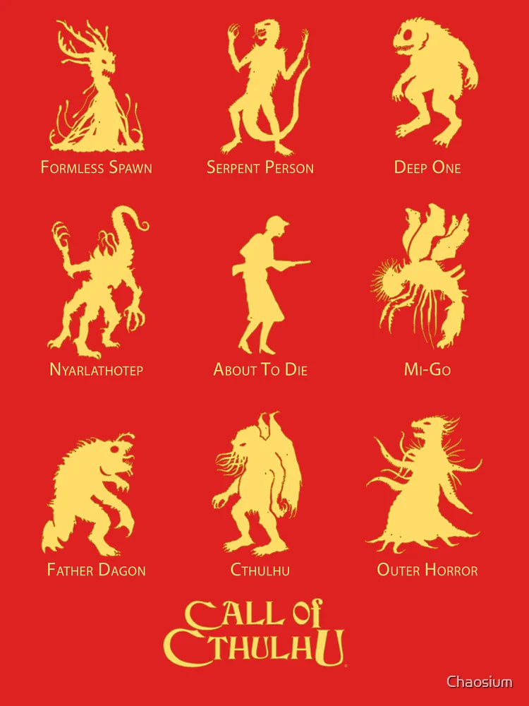 Call of Cthulhu - Know Your Monsters Classic T-Shirt