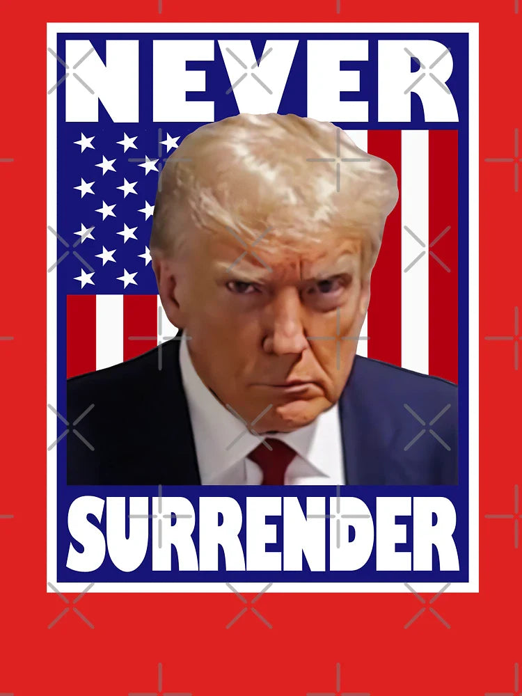 Trump Mugshot Never Surrender Classic T-Shirt