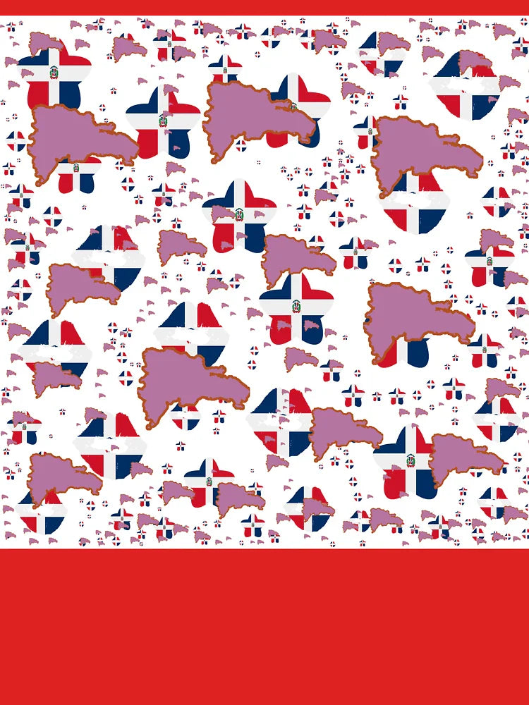 Dominican-Republic Montage With Country Shape Stars And Flag Overlays | Dominican-Republic Montage With Country Shape Stars And Flag Overlays Classic T-Shirt