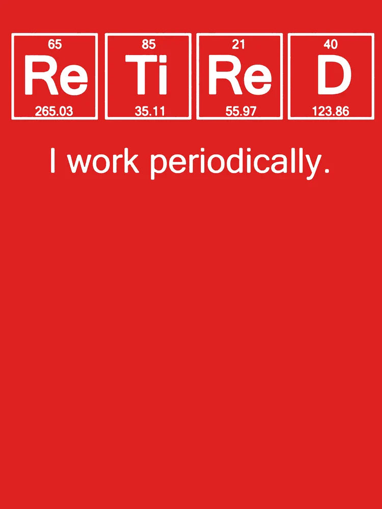 Retirement Gifts-Retired I Work Periodically Shirt Gift for Women Men Classic T-Shirt