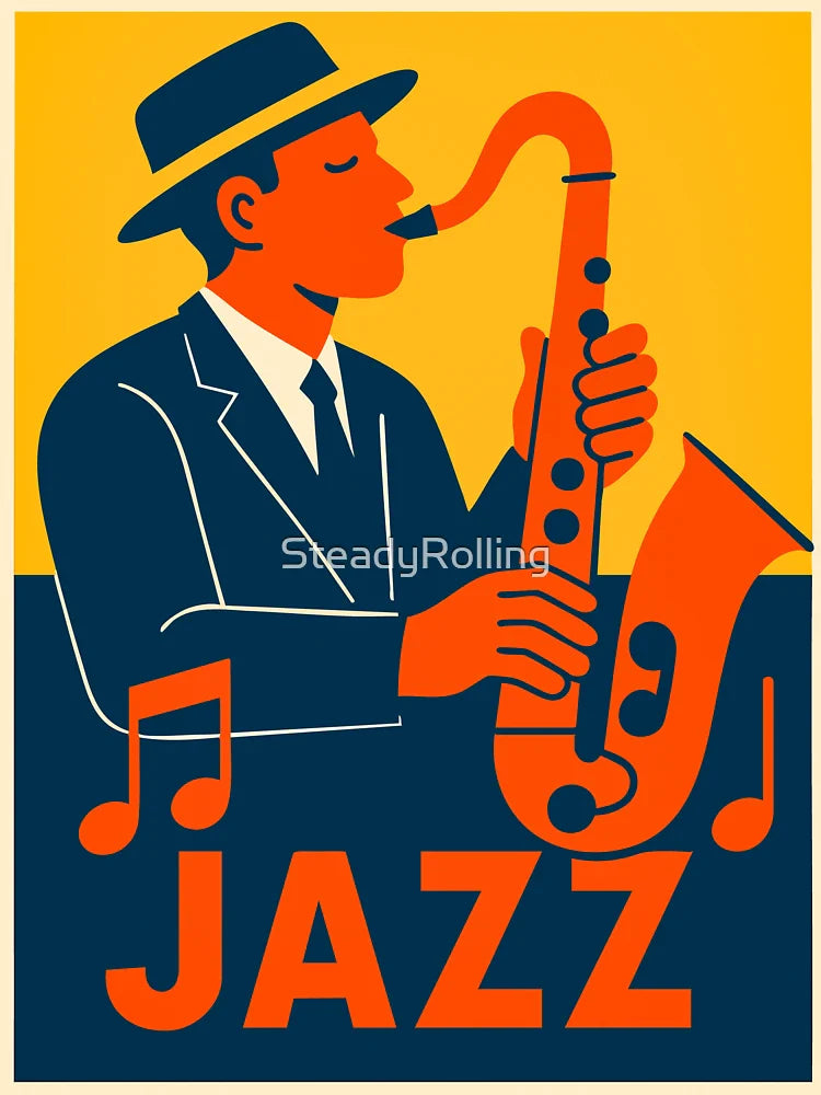 Copy of Blues & Jazz Upright Bass in colors Classic T-Shirt
