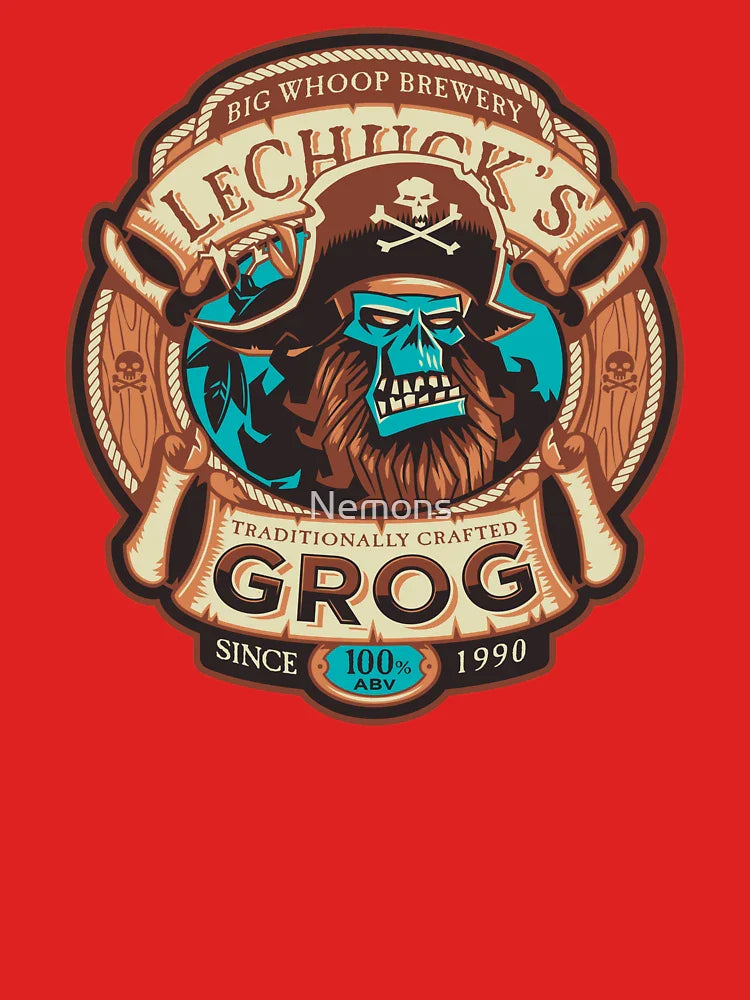 Ghost Pirate Grog - Craft Beer - Retro Video Gamer  Classic T-Shirt