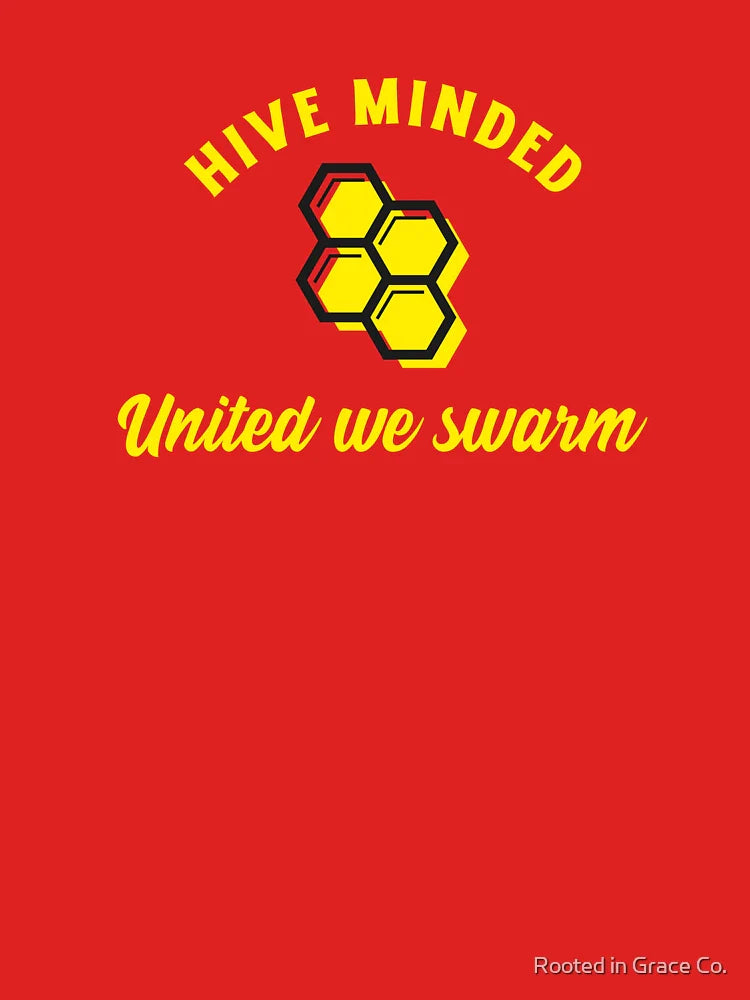 Hive Minded – Funny Beekeeper Shirt Design with Honeycomb Brain Theme Classic T-Shirt