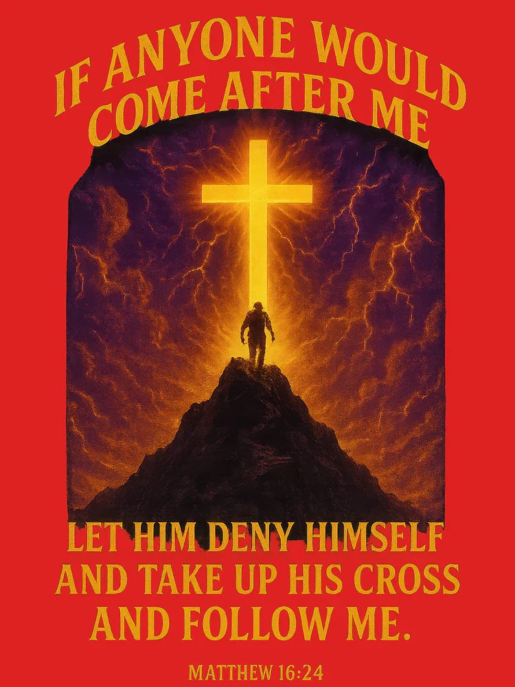 Matthew 16:24 – Take Up Your Cross and Follow Jesus Classic T-Shirt