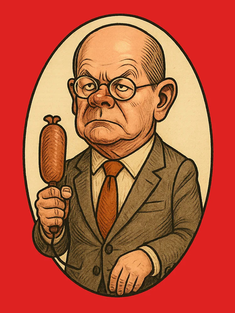 Scholz with sausage microphone Classic T-Shirt