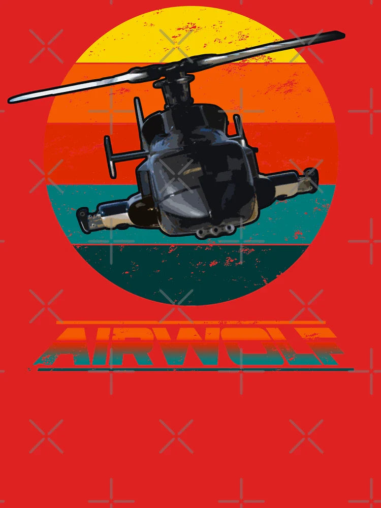 Airwolf Sunset 1980s Retro Classic Classic T-Shirt