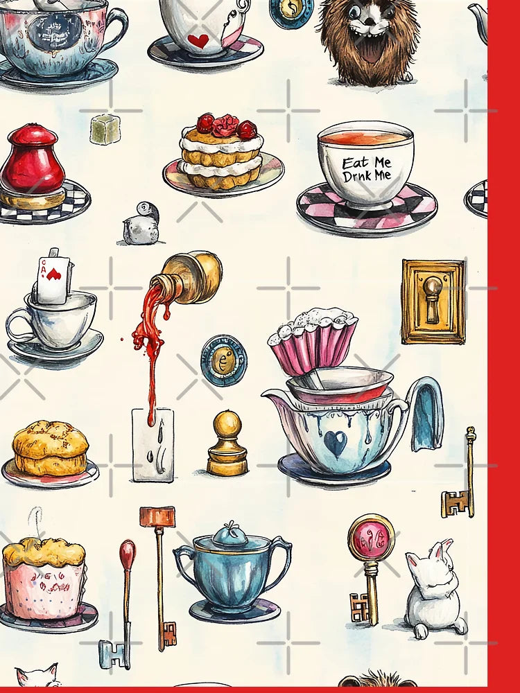 Teacups, Mushrooms, Cards And Chaos At Six Classic T-Shirt