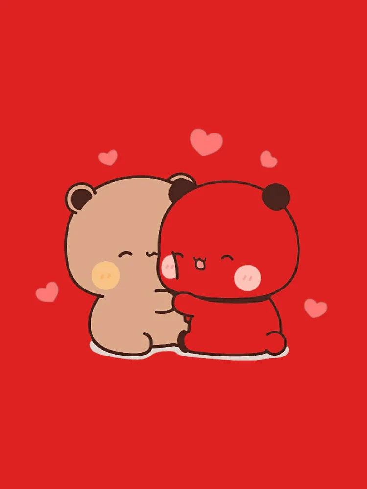 Bubu & Dudu / Milk & Mocha / Panda and Brown in love Classic T-Shirt