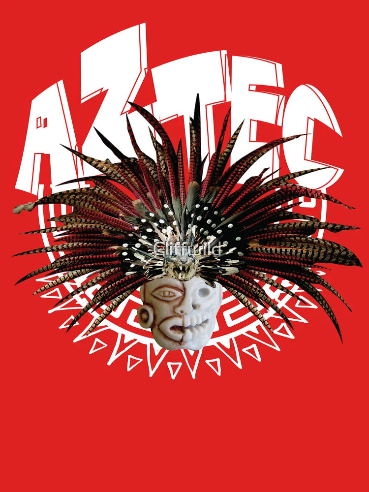 Aztec Life and Death Skull Mask Classic T-Shirt