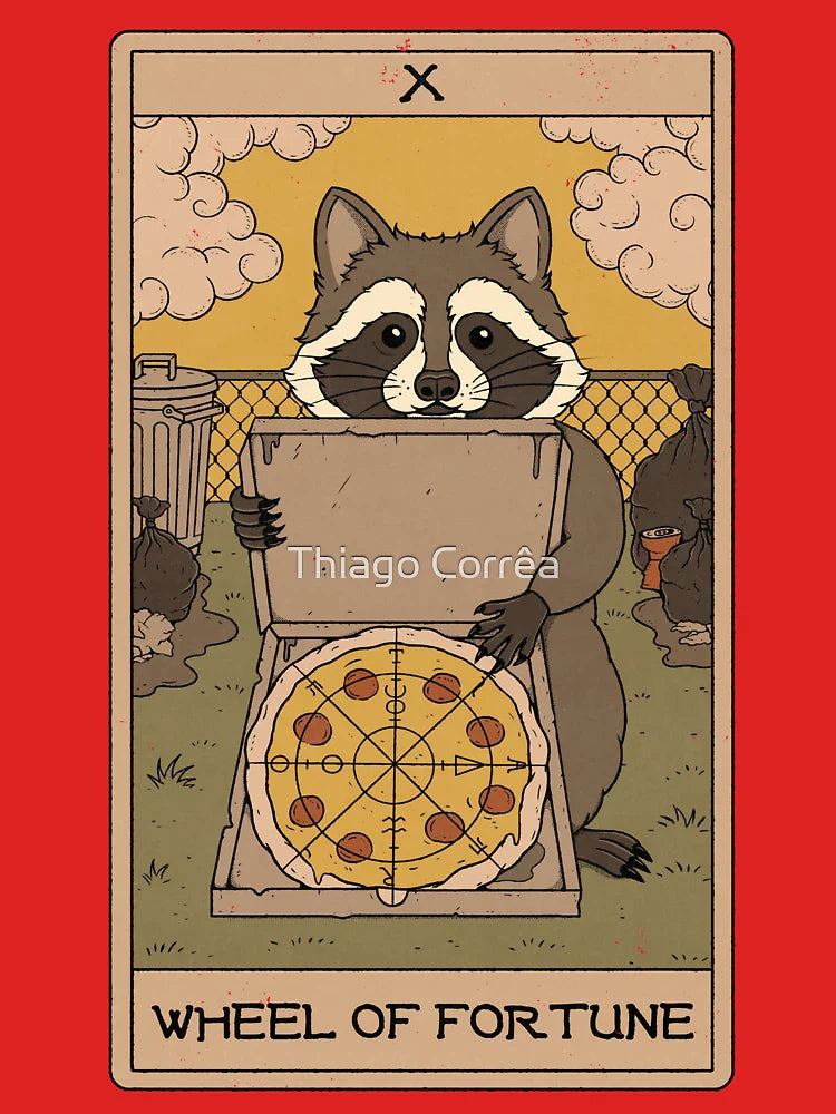 Wheel of Fortune - Raccoons Tarot Classic T-Shirt