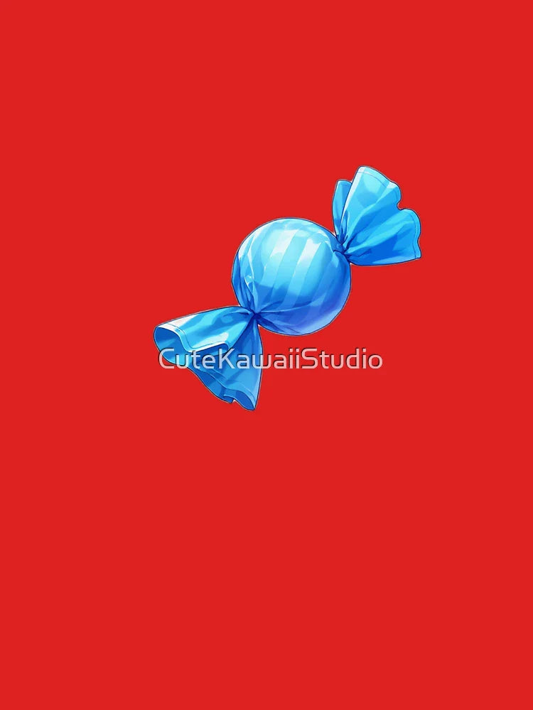 Sweet Blue Candy Wrapper Aesthetic Sticker Classic T-Shirt
