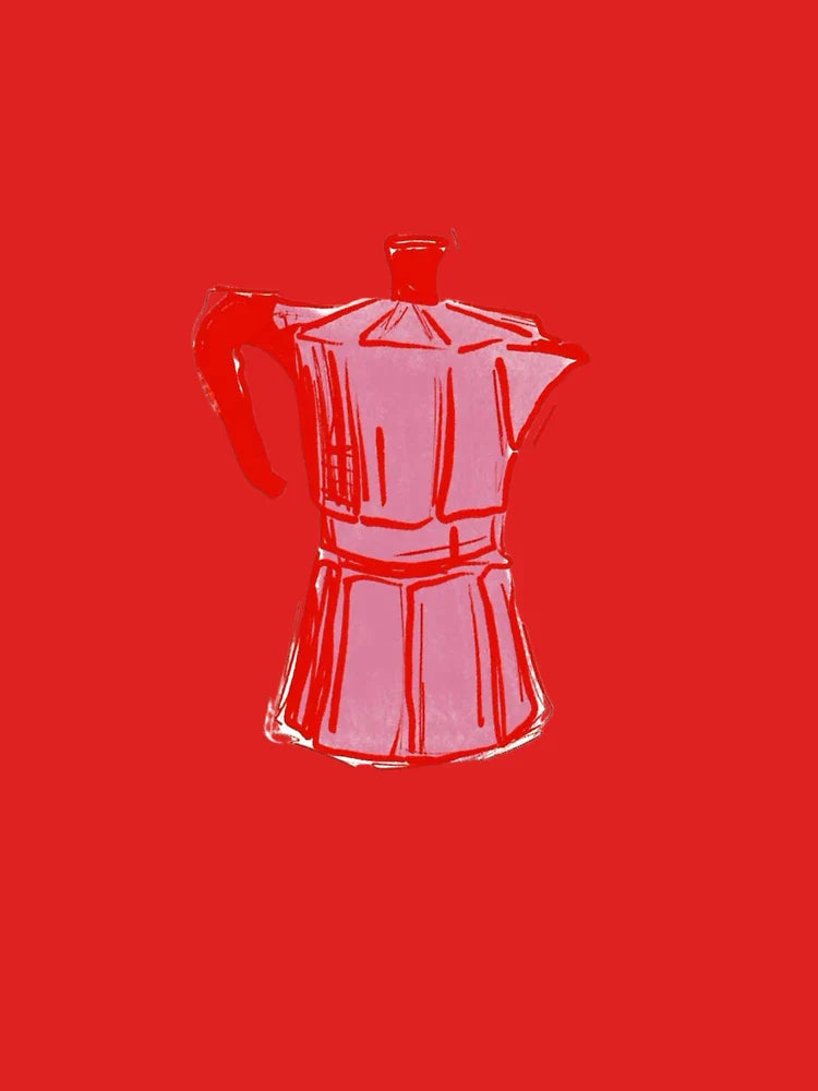 Italian Pink and Red Moka Pot Classic T-Shirt