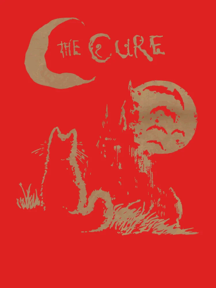 The Cure Cat Moon 90s Alt Indie Rock band For Men, For Women, Cat Lover Gift Classic T-Shirt