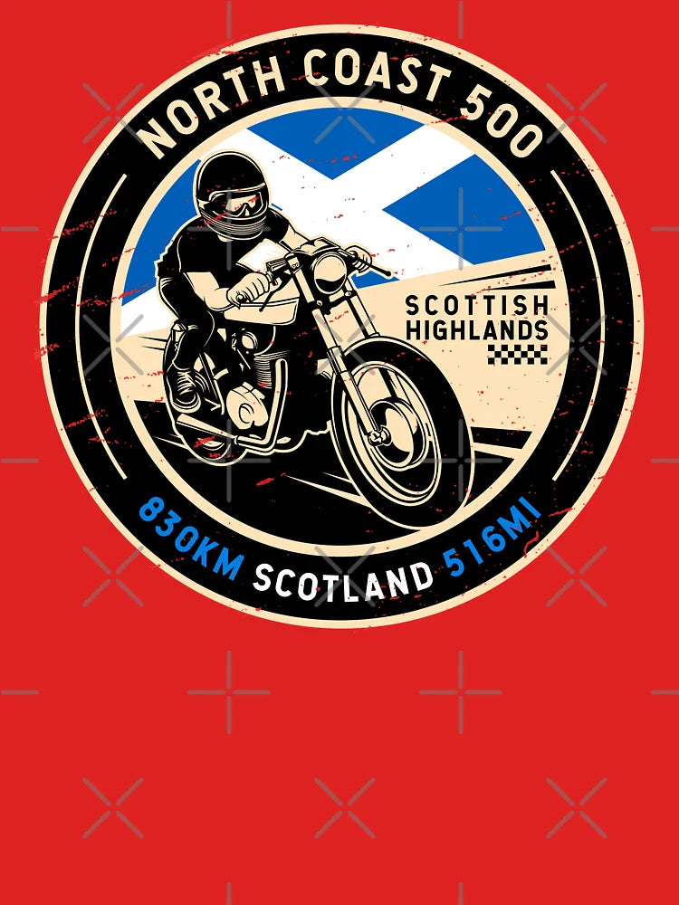 North Coast 500 | Scotland | Motorcycle Classic T-Shirt