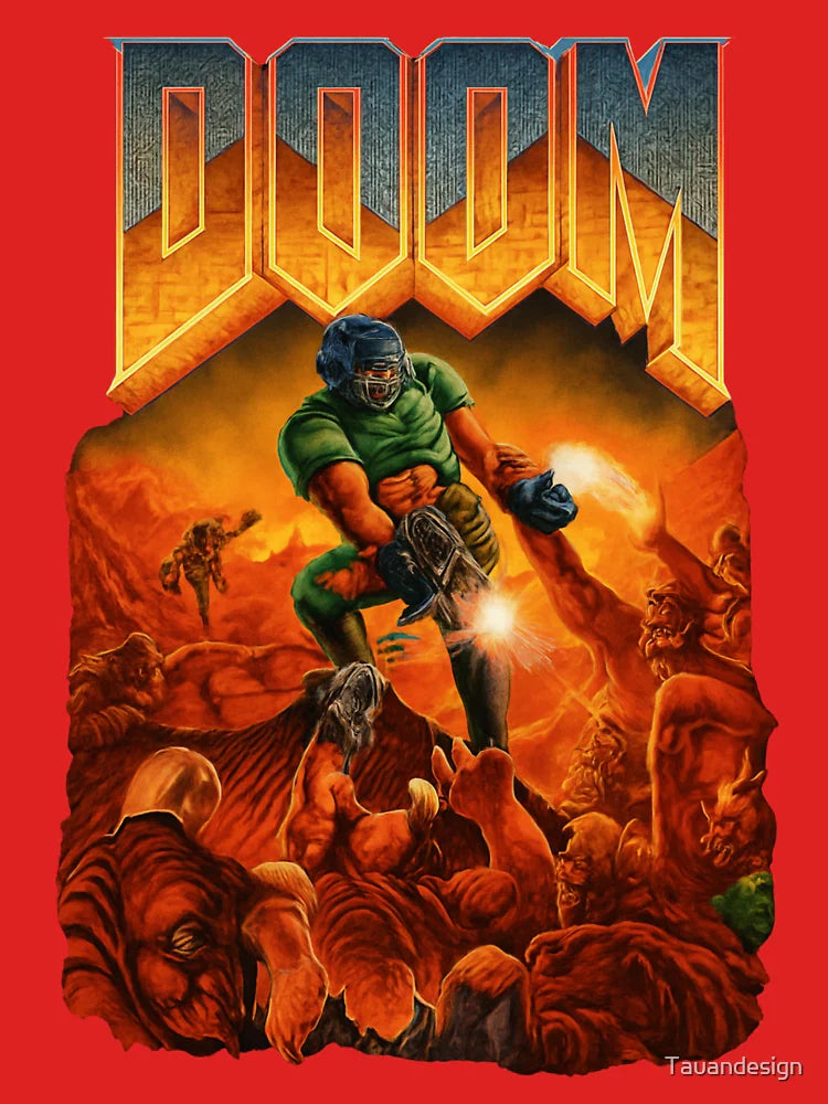 Doom Video Game Official Logo Classic T-Shirt