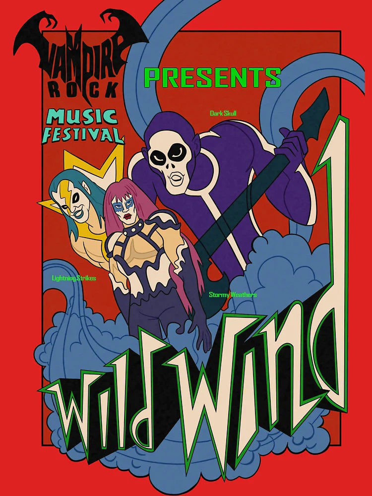 Vampire Rock Wild Wind Poster Classic T-Shirt