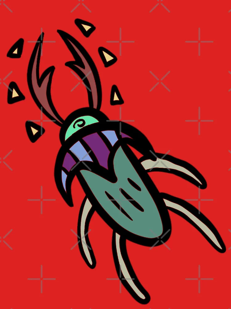 Cartoon Colorful Beetle Bug Classic T-Shirt
