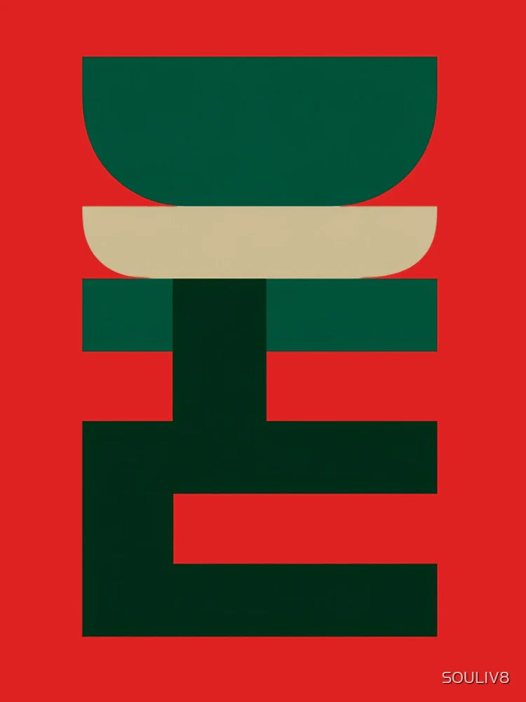 Stacked Minimalist Typography | Bold Modern Graphic Design by SOULIV8 Classic T-Shirt