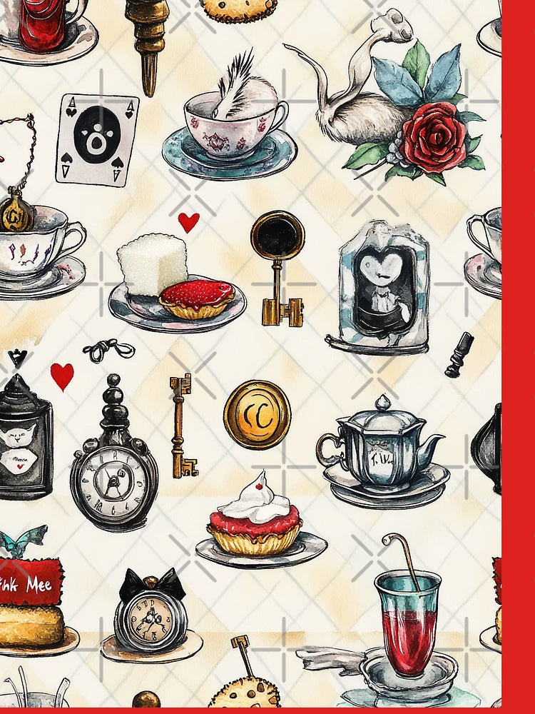 Smiling Cats And Dancing Cards Take Tea Classic T-Shirt