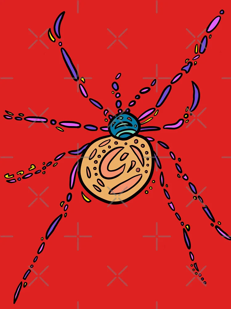 Colorful Cute Cartoon Spider Classic T-Shirt