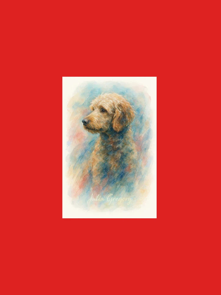 Mixed media poodle Classic T-Shirt