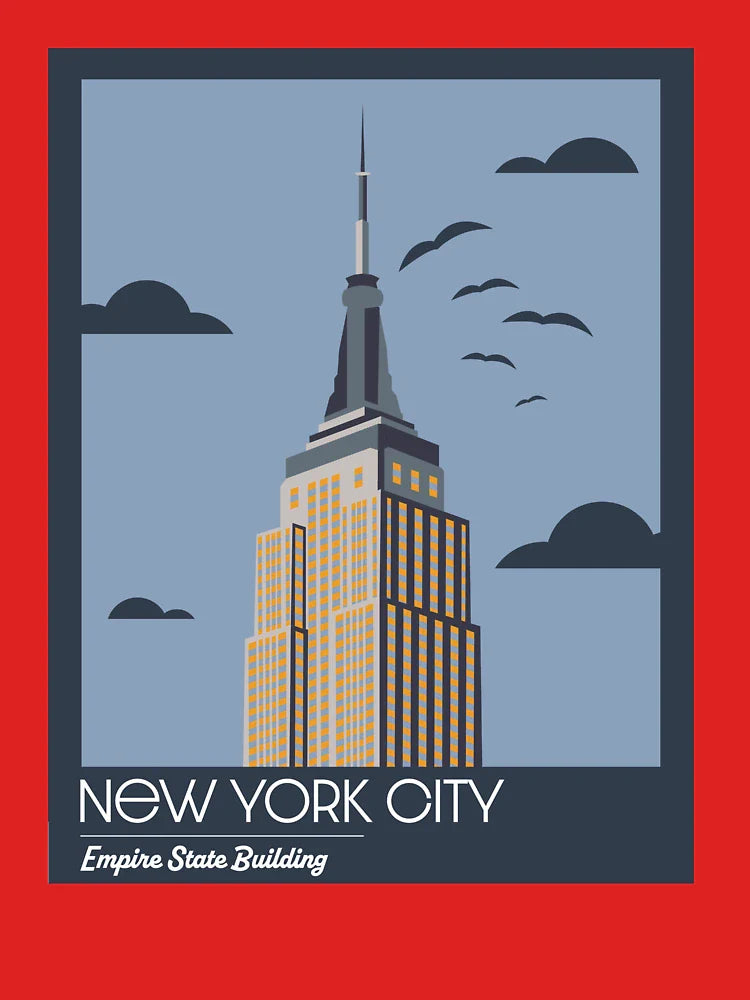 NYC Minimalistic Empire State Building Design Classic T-Shirt