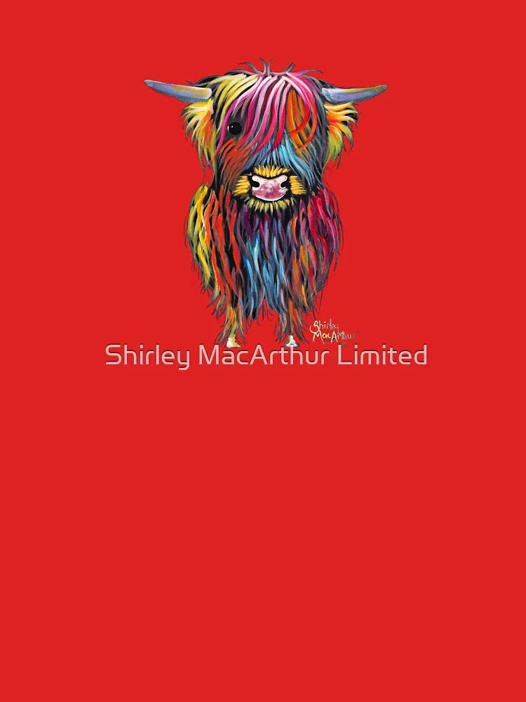 Scottish Hairy Highland Cow ' BRAVE ONe ' by Shirley MacArthur Classic T-Shirt