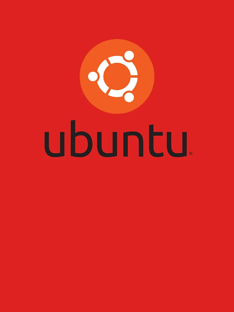 Official Ubuntu Stacked Orange Black Logo T-Shirt Classic T-Shirt