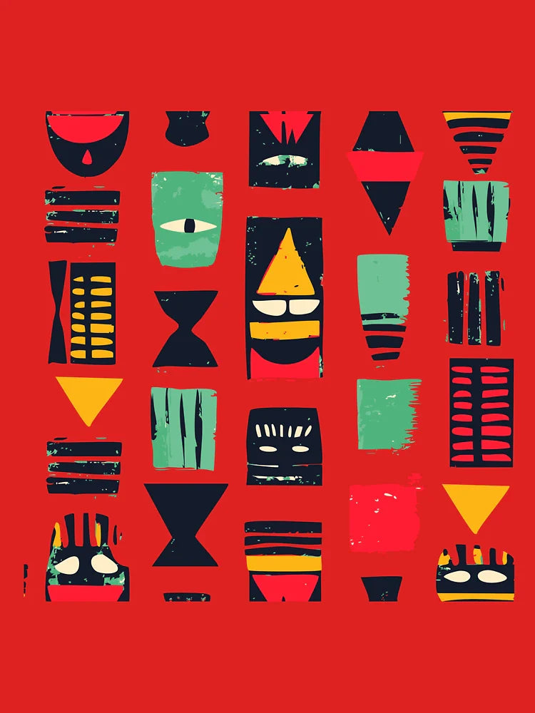 Tribal Geometry - Abstract African Pattern Classic T-Shirt