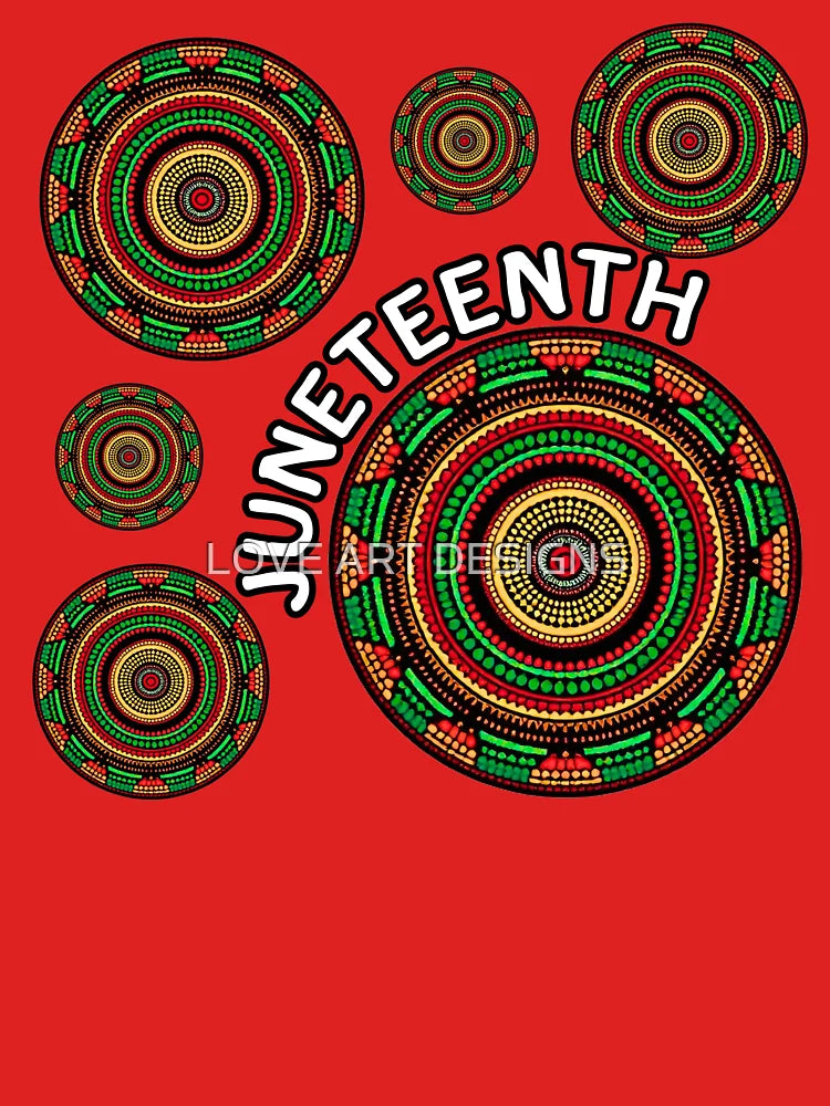 Juneteenth mandala traditional African patterns Classic T-Shirt