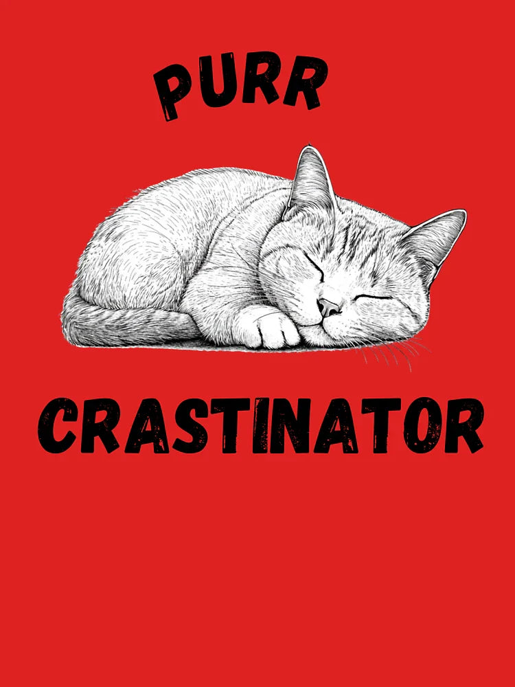 cute napping cat with funny text added Classic T-Shirt