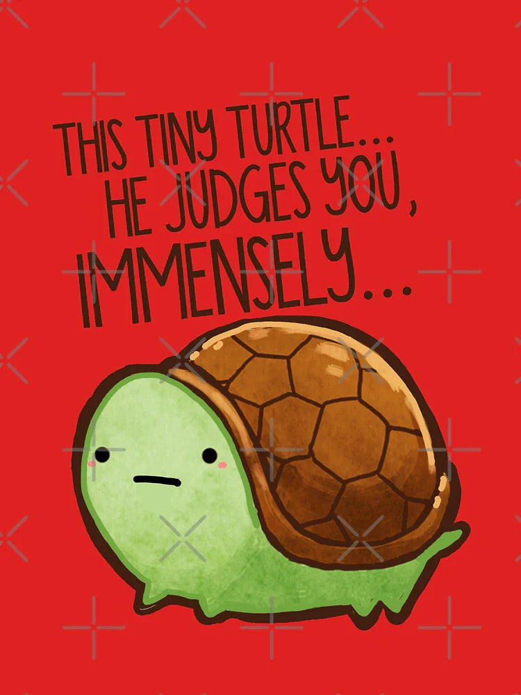 This turtle.. he judges you. Classic T-Shirt