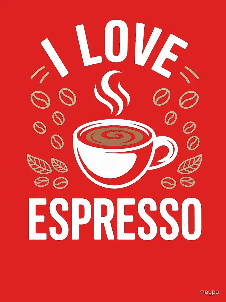 I Love Espresso Coffee Enthusiast Design for Coffee Lovers Classic T-Shirt