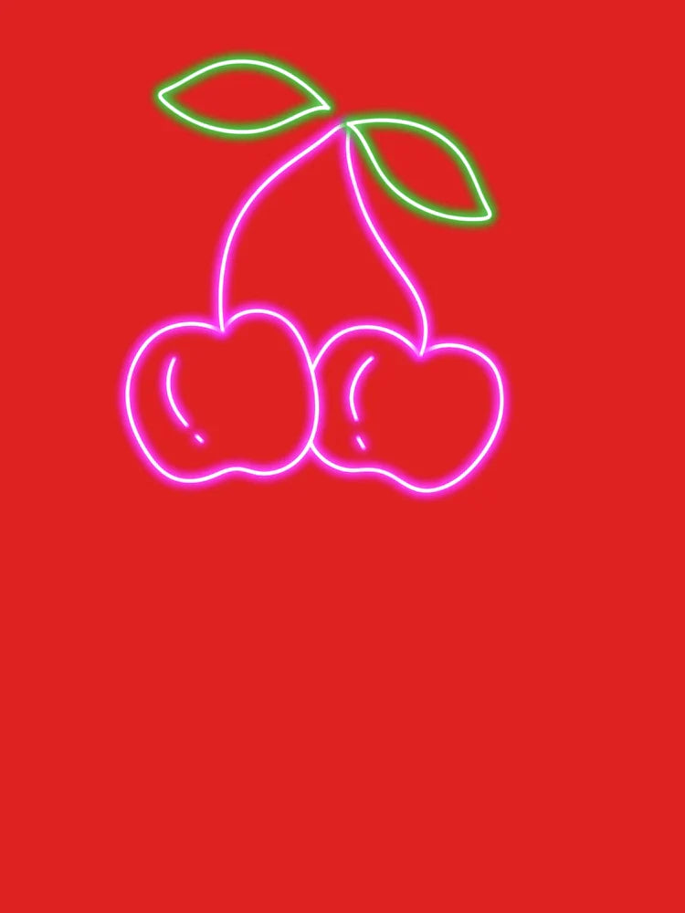 Neon Sign Cherries Classic T-Shirt