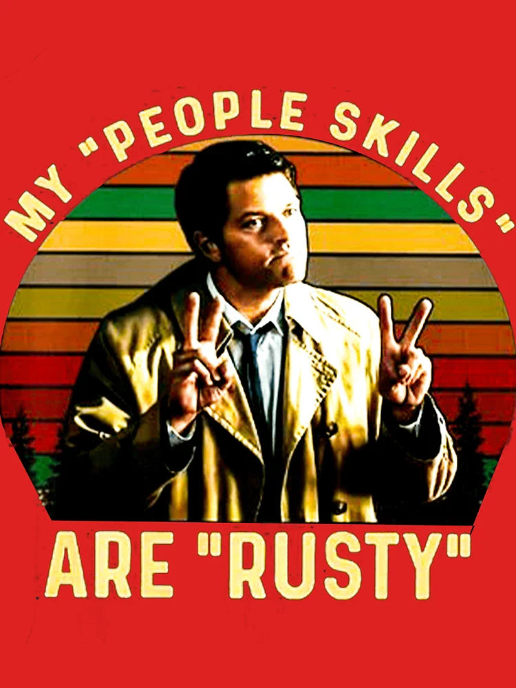 My People Skills Are Rusty, Castiel Supernatural Classic T-Shirt