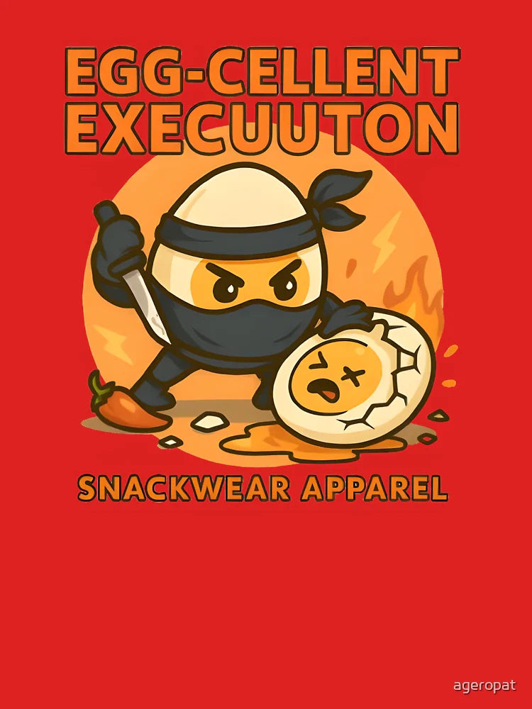Egg-cellent Execution – Ninja Egg Assassin Tee by Snackwear Apparel Classic T-Shirt