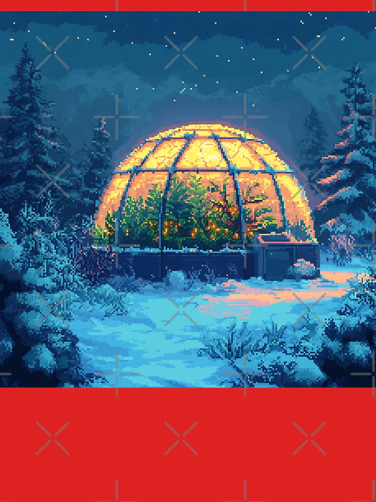 Arctic Bloom Pixel Habitat Classic T-Shirt