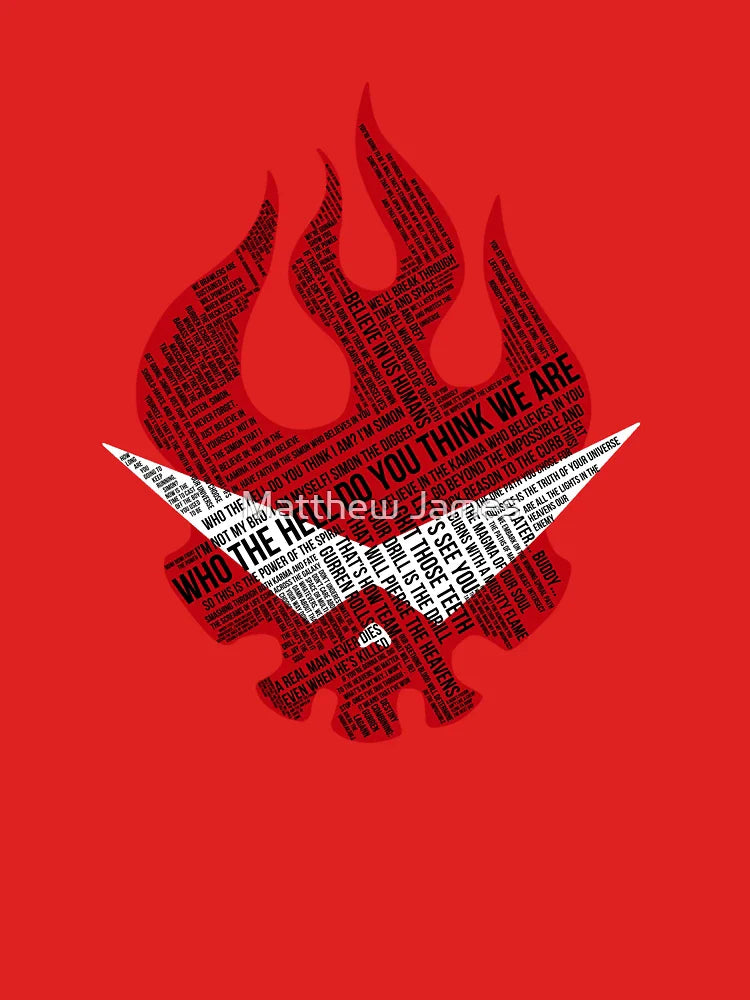 Gurren Lagann typography Classic T-Shirt
