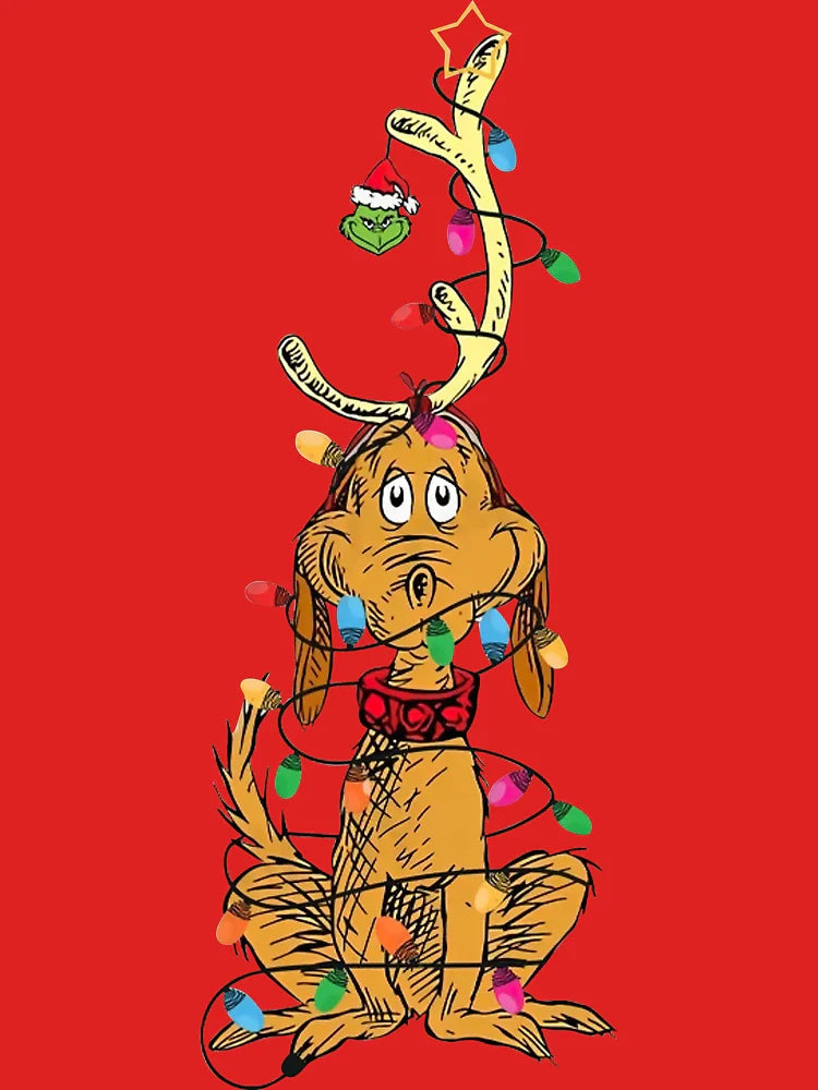 Dog Christmas Light Classic T-Shirt