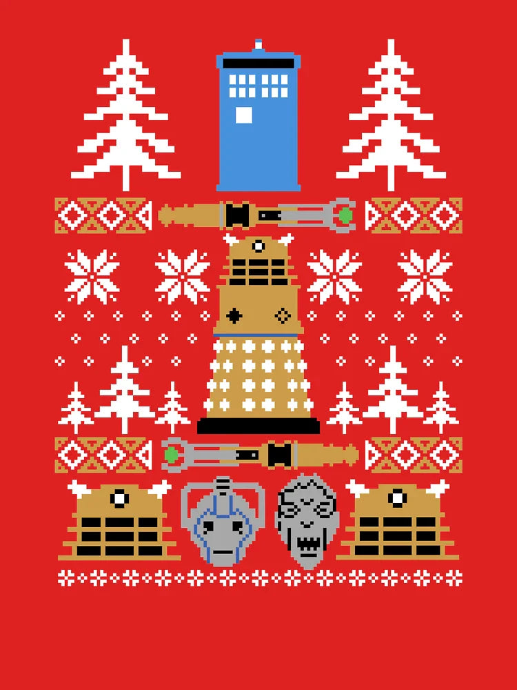 Doctor Ugly Sweater Who Classic T-Shirt