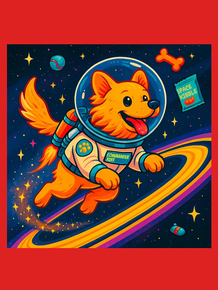 Space Corgi: Commander Ruff: Rings of Zoom Classic T-Shirt