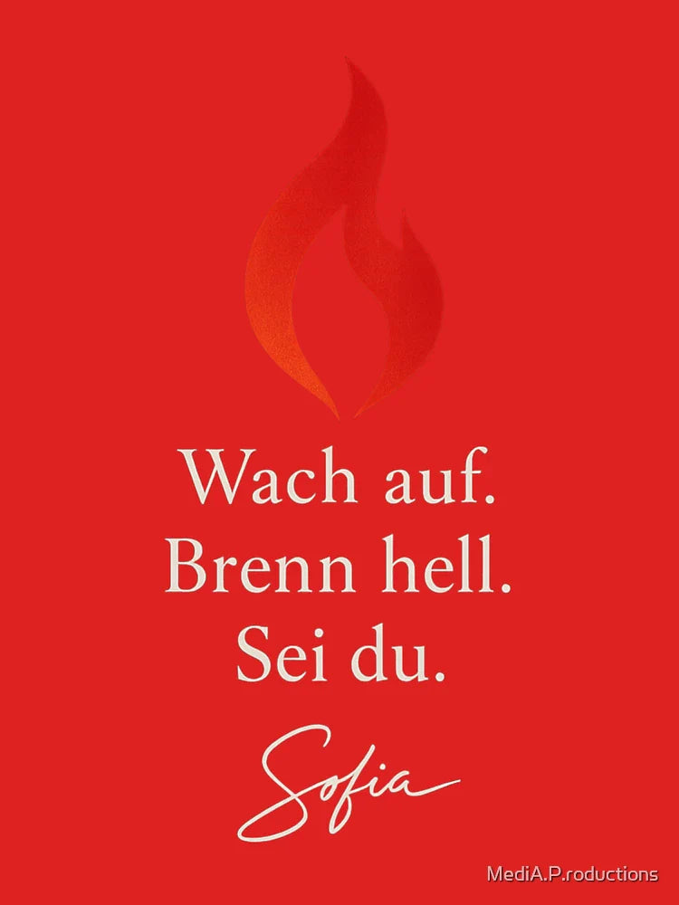 Wake up. Burn bright. Be you. Flame design Classic T-Shirt