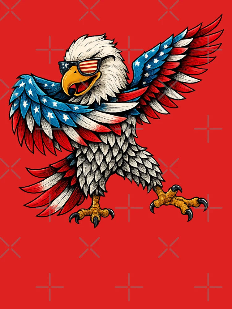American Spirit Eagle Retro Patriotic Classic T-Shirt
