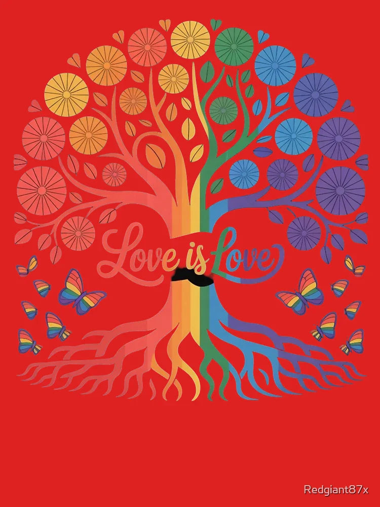 Tree Life Rainbow Lgbt Classic T-Shirt