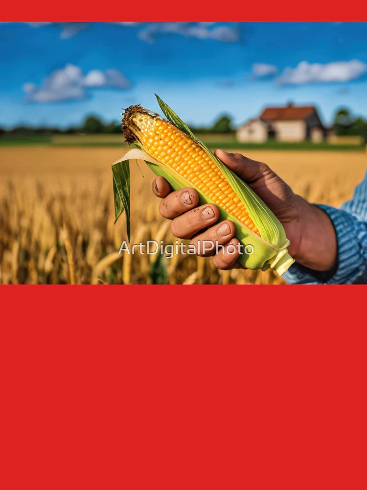 Farmer's Hand Holding Ear of Corn Classic T-Shirt